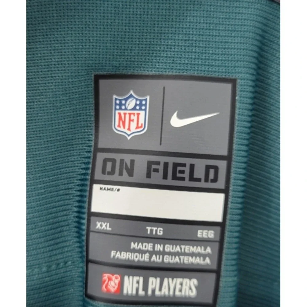 Nike On Field NFL Football Jersey Philadelphia Eagles Green Size XXL 2X EUC